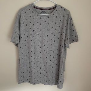 denim & flower sailboat tee